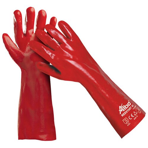 Albo pvc zaštitne rukavice crvene Cene