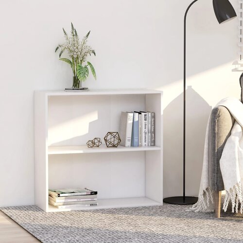 Ormarić za knjige s 2 razine 80x30x76,5cm od konstruiranog drva Cijene
