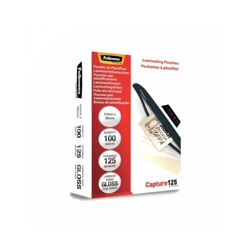 Fellowes Folija za plastifikaciju 5306302 - 54x86mm 125 mic Slike