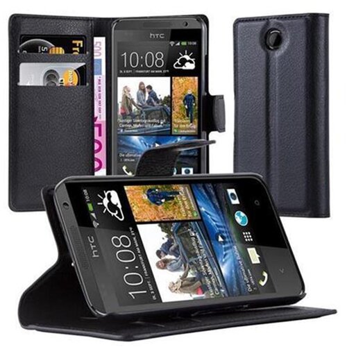 Cadorabo Ohi&scaron;je, združljivo z HTC Desire 300 v oksidna črna - Za&scaron;čitni ovitek z magnetnim zapiranjem, stoječo funkcijo in režo za kartice, (20550085) Cene
