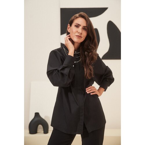 Marisse Fitted Shirt With Puffed Sleeves Slike