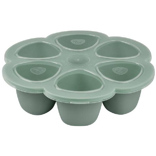 Beaba set od 6 silikonskih posuda za zamrzavanje od 90 ml, Sage green Slike