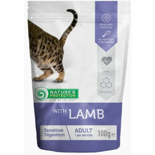 Natures Protection kesica za mačke digestion - lamb 100g Cene