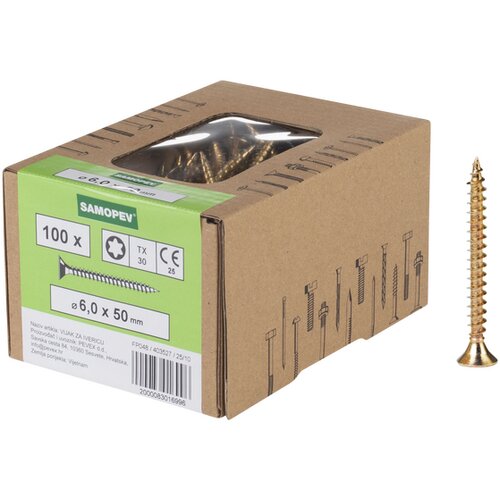 SAMOPEV Vijak za drvo TX 6 x 50, 100/1 Cijene