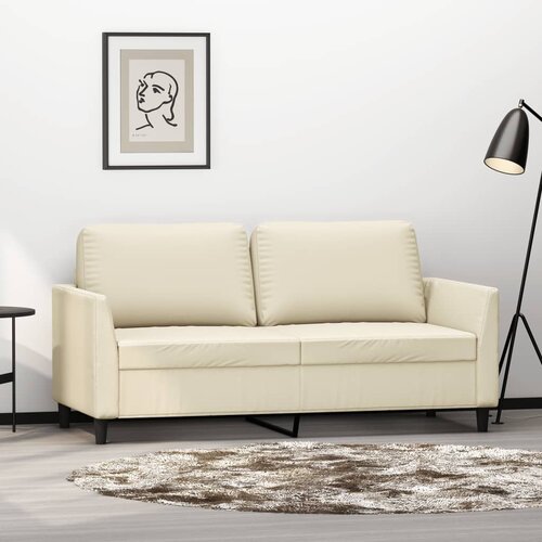  The Living Store Dvosed krem 140 cm umetno usnje - Kavč Dvosed, (21501764) Cene
