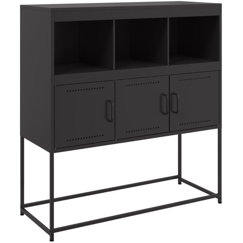 Maison Chic Komoda - Predalnik črna 100,5x39x107 cm jeklo, (21715609) Slike