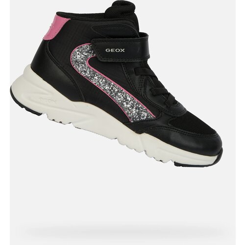 Geox Black Girls Loftus Sneakers - Girls Cijene