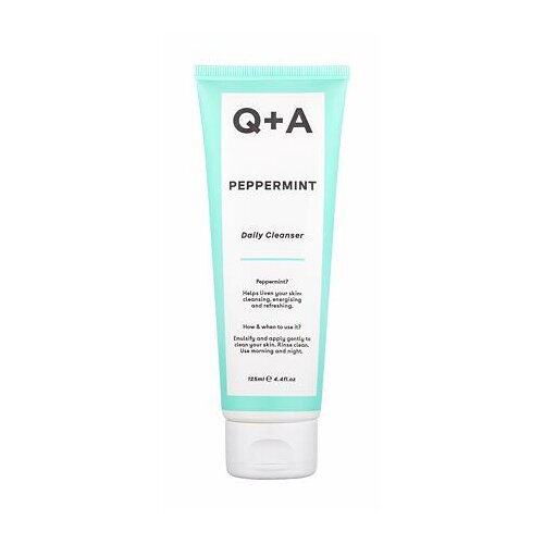 Q+A peppermint daily cleanser nježni gel za či&amp;scaron;ćenje s uljem mente za svakodnevnu uporabu 125 ml za žene Slike