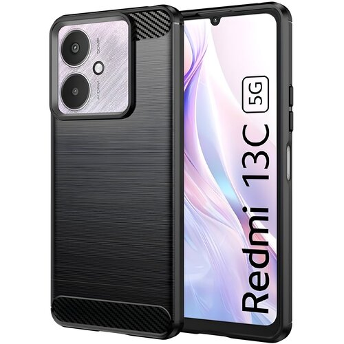  Futrola Carbon Shield TPU za Xiaomi Redmi 13C 5G/Poco M6/Poco C65 - Crna KP30011 Cene