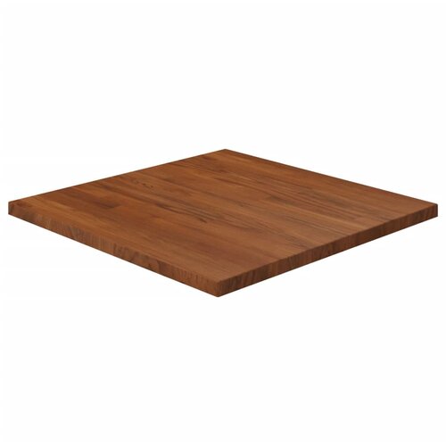 VidaXL Kvadratna mizna plo&amp;scaron;ča tem. rjava 60x60x2,5 cm trdna hrastovina Slike