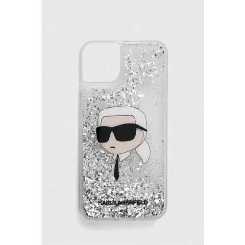 Karl Lagerfeld Etui za telefon iPhone 14 Plus 6,7 srebrna barva