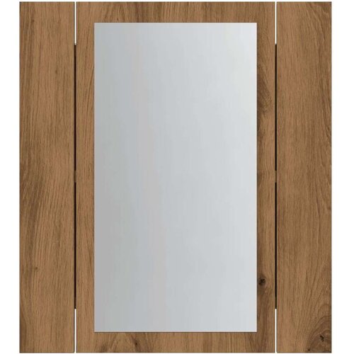 VidaXL LED kupaonski ormarić s ogledalom boja hrasta 40x12x45cm drveni Slike