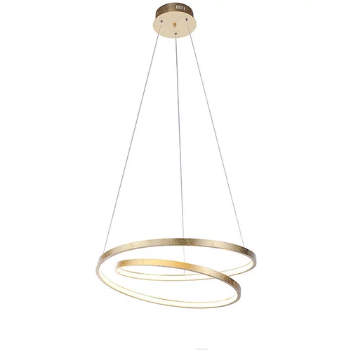 PAUL NEUHAUS Dizajn viseča svetilka zlata 55 cm z LED zatemnitvijo - Rowan
