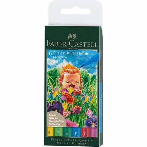 Faber-castell PITT umetnički flomasteri brush Spring set - 6 kom Slike