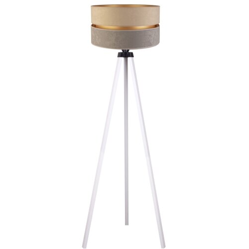  duolla - podna lampa duo 1xE27/60W/230V, prečnik 44 cm, bež/siva/bela Slike