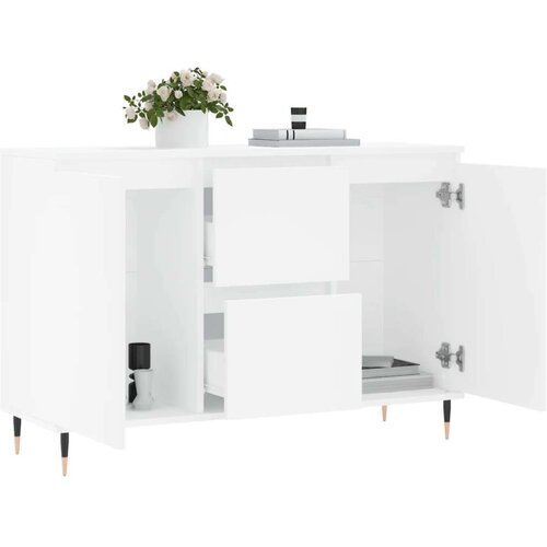 VidaXL Komoda bijela 104x35x70 cm od konstruiranog drva Slike