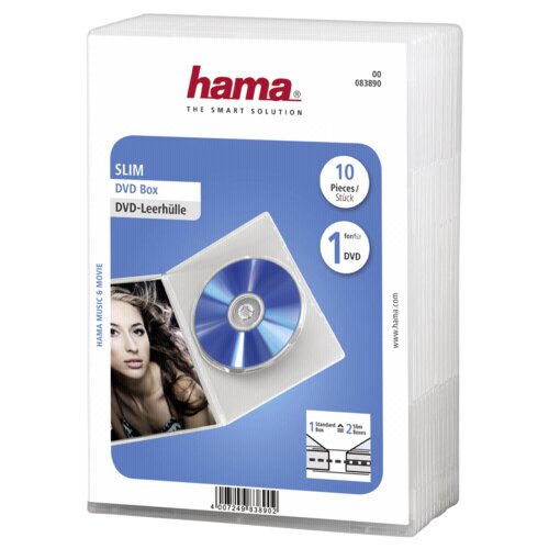 Hama 1x10 Slim DVD Jewel Case transparent 83890 Cijene