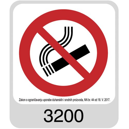  NALJEPNICE &amp;quot;ZABRANJENO PU&amp;Scaron;ENJE&amp;quot; SIMBOL 3200 Slike
