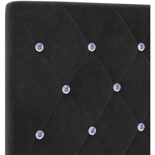  Podesivi krevet s madracem Crna 200 x 200 cm Bar&amp;scaron;un - Crna 200 x 200 cm Kristal s dugmadima Slike