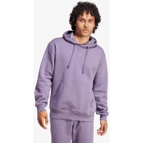 Adidas Pulover moška, vijolična barva, s kapuco