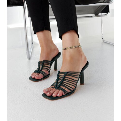 Gemre Dark green heeled mules Borna Cijene