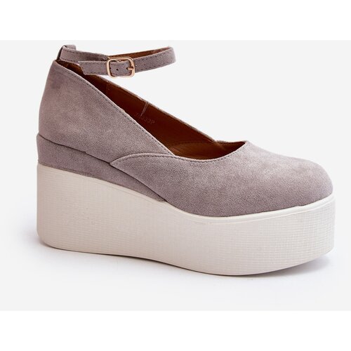 Boto Women's Grey Wedge Espadrilles Malla Cene