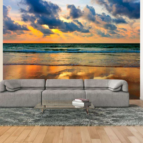  tapeta - Colorful sunset over the sea 250x193