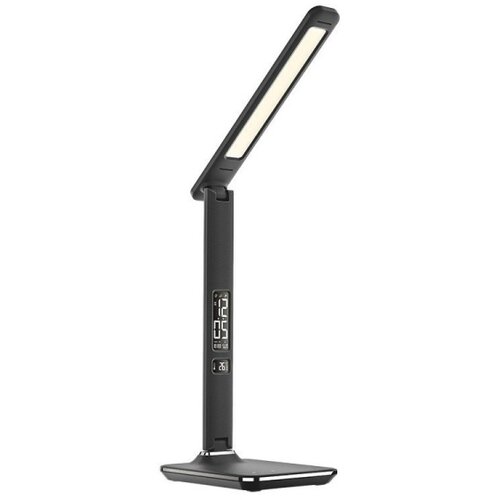 Solight WO45-B - prigu&amp;scaron;iva LED stona lampa sa displejem, LED/9W/230V, crna Slike