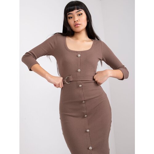 RUE PARIS Dress-RV-SK-7523.91-brown Cene