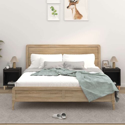  Noćni ormarići 2 kom crni 40x35x50 cm Cene