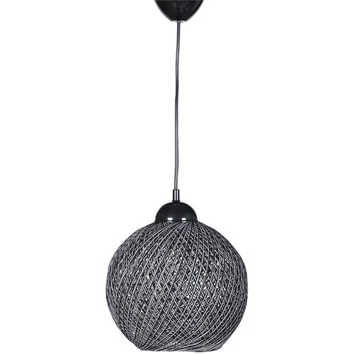 Opviq lights Crna/siva viseća svjetiljka s tekstilnim sjenilom ø 22 cm – Cijene