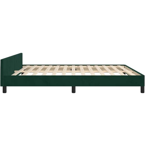  Okvir za krevet s uzglavljem tamnozeleni 180x200 cm bar&amp;scaron;unasti Slike