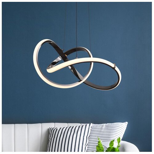 Zuma line MD9717-1-3BCD - led luster na sajli indigo LED/44W/230V crna Cene