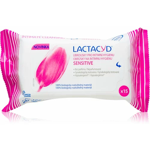 Lactacyd Sensitive robčki za intimno higieno 15 kos