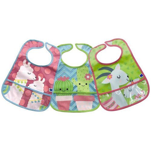 Kikka Boo Portikle sa odeljkom za mrvice set 3 kom Lama-Cactus-Goat Cene