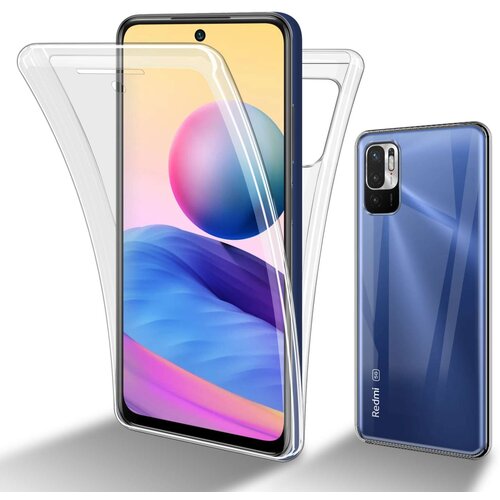 Cadorabo Xiaomi RedMi NOTE 10 5G/POCO M3 PRO 5G in transparentno - 360&deg; za&scaron;čita celotnega telesa - Za&scaron;čita spredaj in zadaj, vsestranska za&scaron;čita s &scaron;či, (20860121) Cene