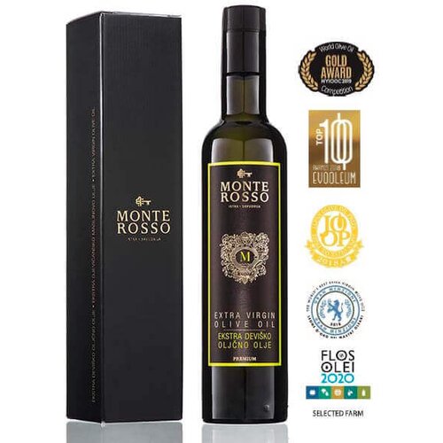 Monterosso d.o.o. Monterosso Premium 0,5l Ekstra deviško oljčno olje v darilni embalaži Cene