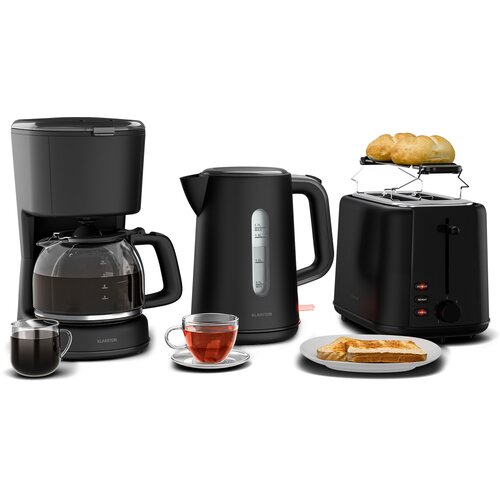 Klarstein Velaire set za doručak | Toster, kuhalo za vodu i aparat za kavu | 800 W | 10 šalica | 1,7 l Cijene