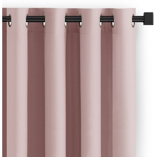 Restilo curtain CARLI color powder pink plain style classic silver eyelets type of material - textiles oxford 200x270 Cijene