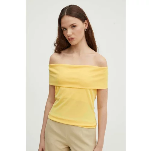 Polo Ralph Lauren Bluza za žene, boja: žuta, bez uzorka