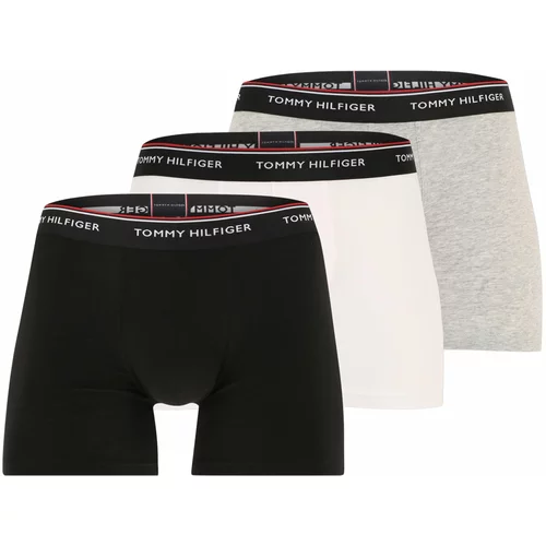 Tommy Hilfiger Underwear Bokserice siva / crna / bijela