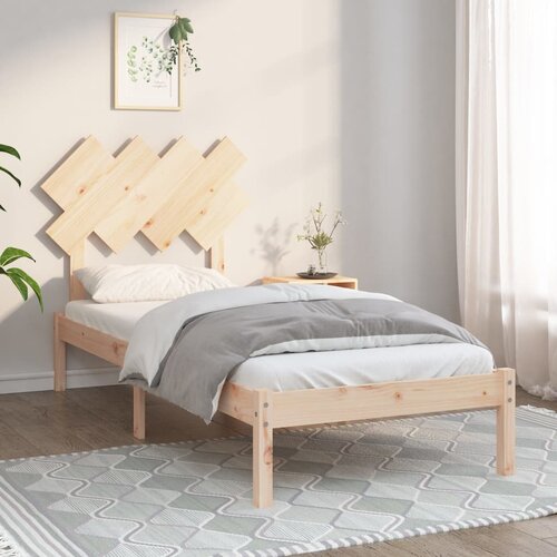 vidaXL Posteljni okvir 90x200 cm trden les Cene