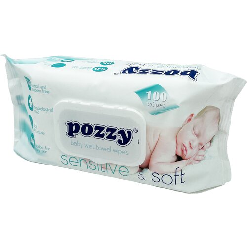Pozzy vlažne maramice Sensitive, 100 komada Cene