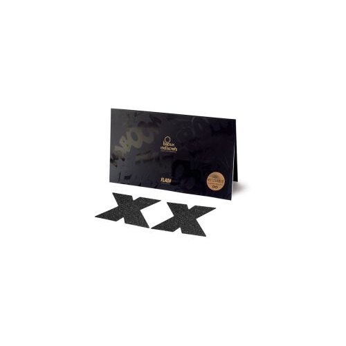 Bijoux Indiscrets Naljepnice za bradavice Flash Cross, crne Cijene