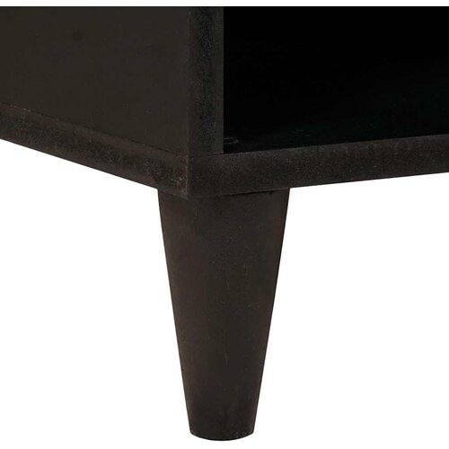  Pomoćni ormarić s policom Crna i zlatna 80 x 33,5 x 75 cm Slike