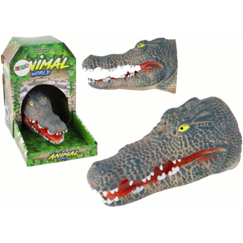 Krokodil Živalska Ročna Lutka Siva Slike