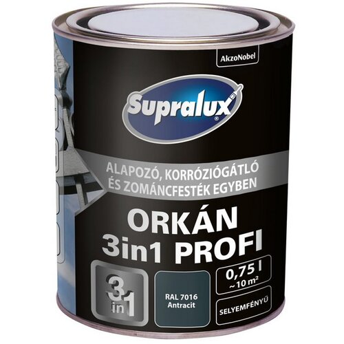 SUPRALUX Boja za metal Orkan 3U1 Profi RAL 7016 - 0,75 l Cijene
