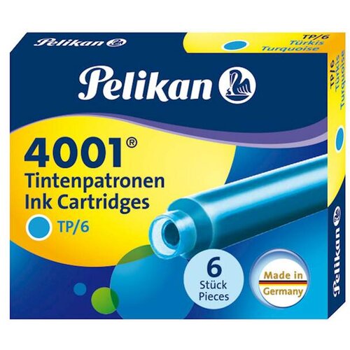 Pelikan črnilni vložek 4001 tp/6, turkiz 301705 Cene