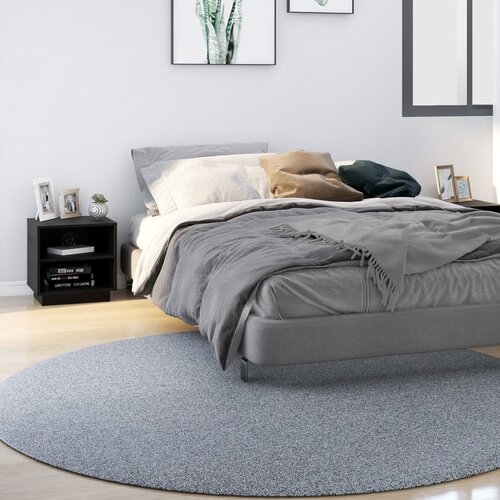 VidaXL Nočna omarica 2 kosa črna 40x34x40 cm trdna borovina Slike