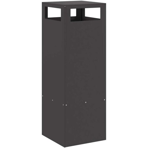 VidaXL Crna Pocinčani čelik 35 x 35 x 100 cm Izdržljivo Slike